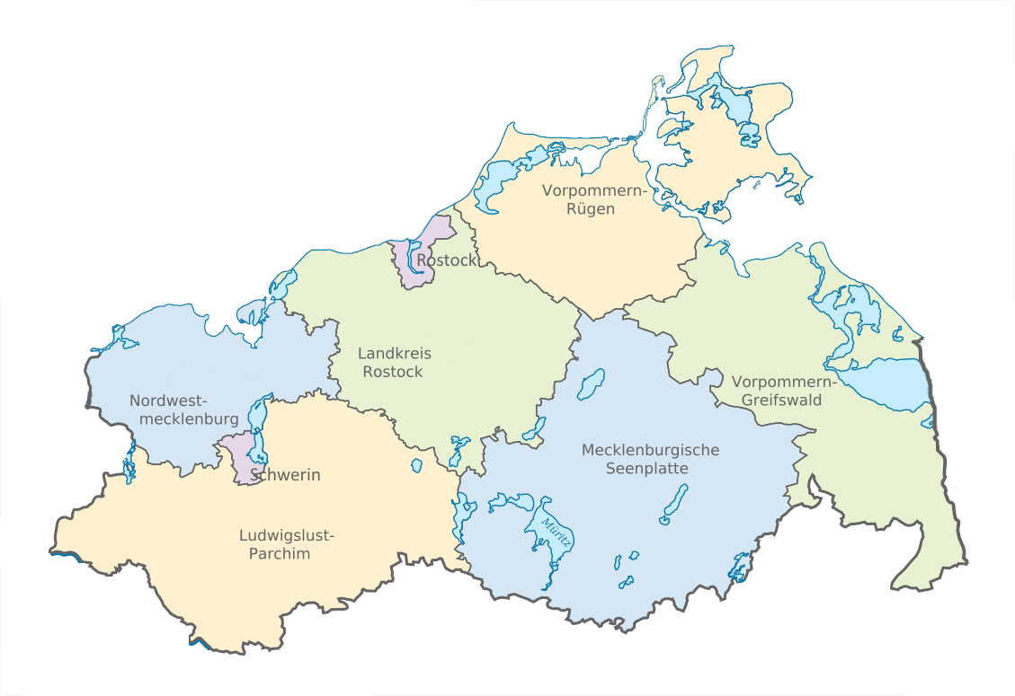 Mecklenburg-Vorpommern Karte